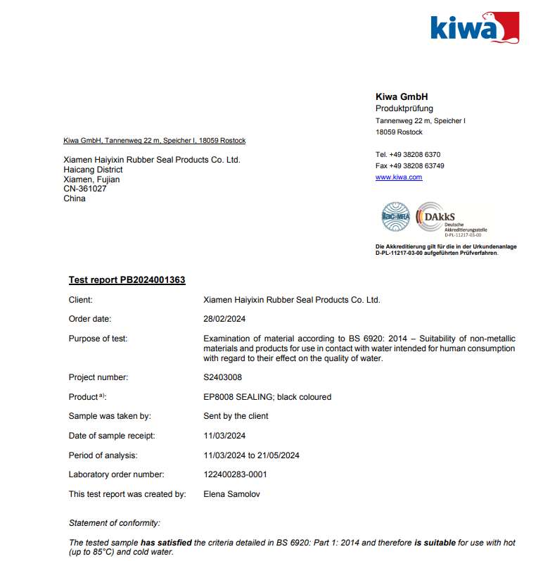 Kiwa BS6920